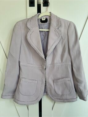 Luisa Spagnoli Pale Lavender Tailored Blazer